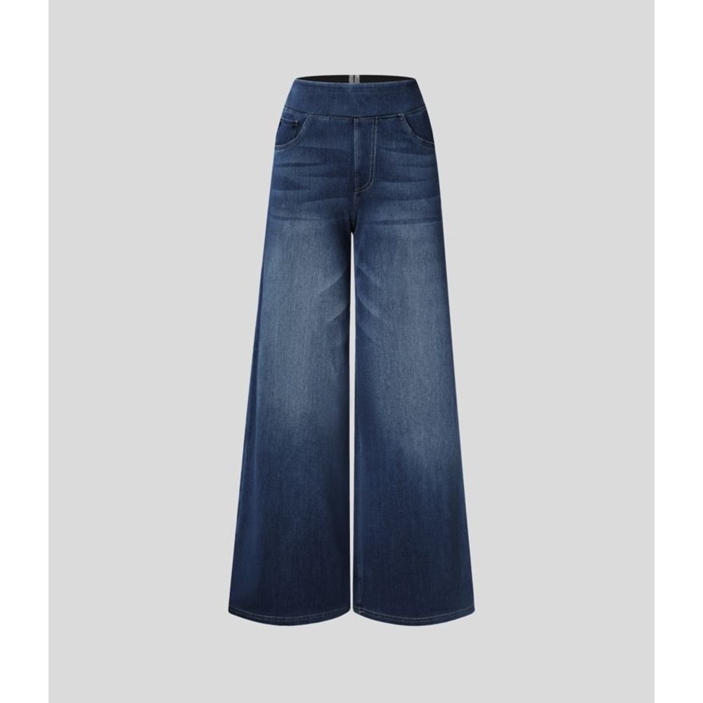 Halara Baggy Flex™ High Waisted Pockets Baggy Wide Leg Washed Casual size L - Picture 6 of 16